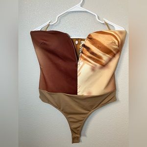 Cheetah print body suit